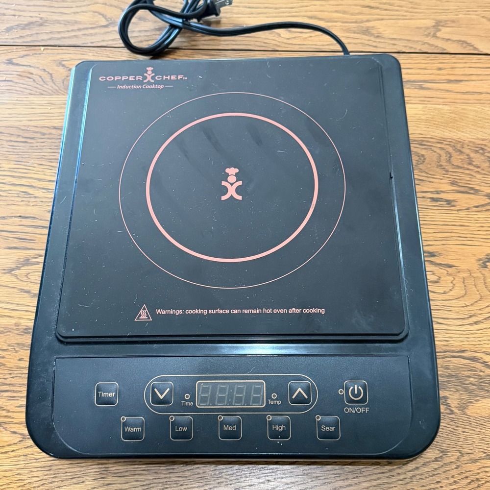 Copper Chef Induction Cooktop Portable Electric Burner 1300W Black KC16067-00300
